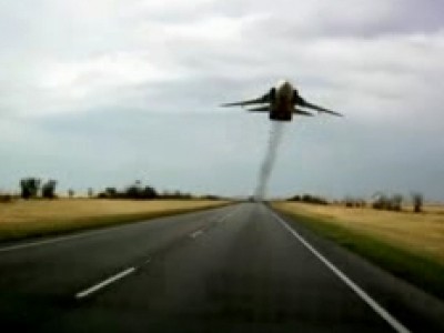 Drole de rencontre sur une route russe