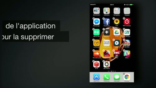 iPhone 7 - iOS 10 : comment supprimer une application ? - méthode n°2