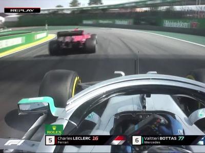 Grand Prix du Brésil de F1 : la belle défense de Leclerc face à Bottas