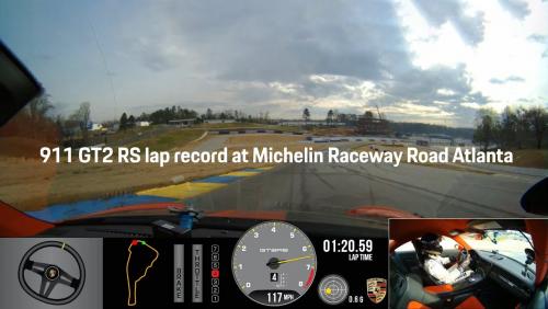 Porsche 911 GT2 RS : record du tour sur le circuit Michelin Raceway Road Atlanta