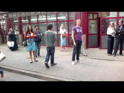 Flashmob en mode opéra sur un air de Traviata