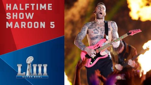 Super Bowl 2019 : le concert de Maroon 5 lors du Halftime show