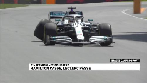 GP du Canada de F1 : résumé des essais libres 2, le crash d'Hamilton