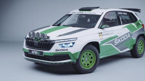 Skoda Afriq (2022) : le concept qui transforme le Skoda Kamiq en voiture de rallye en vidéo