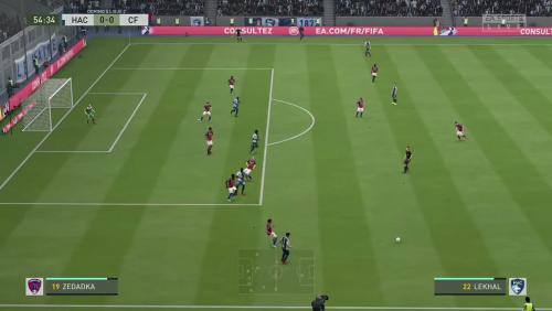 Le Havre FC - Clermont Foot 63 sur FIFA 20 : résumé et buts (L2 - 36e journée)