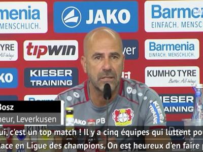 27e j. - Bosz (Leverkusen) : "Monchengladbach ? Un top match !"