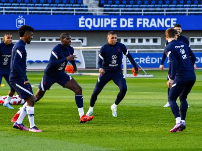 Équipe de France : les images vidéo de l'entraînement des Bleus