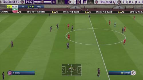 Toulouse FC - Montpellier HSC sur FIFA 20 : résumé et buts (L1 - 38e journée)