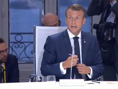 Emmanuel Macron à propos de la montre Awake G7 : "C'est l'illustration de ce que nous voulons faire"