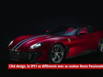 Ferrari SP51 (2022) : les détails de l’exemplaire unique basé sur la Ferrari 812 GTS
