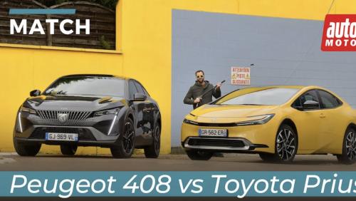 Peugeot 408 vs Toyota Prius : le match des rechargeables