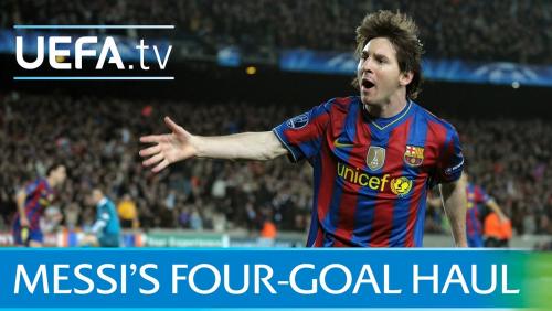 Le quadruplé de Messi face à Arsenal 