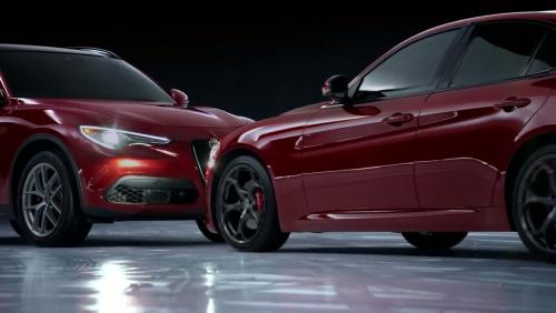 Ballet sur glace en tandem pour les Alfa Romeo Giulia et Stelvio