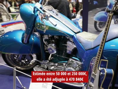 Une Harley Davidson de Johnny Hallyday vendue aux enchères lors de la vente Artcurial Rétromobile 2022