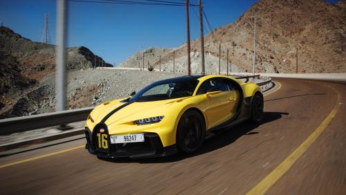 La Bugatti Chiron Pur Sport répète ses gammes dans les montagnes dubaïotes
