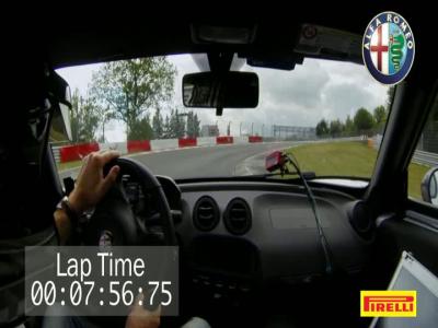 Le tour de l'Alfa 4C au Nürburgring en vidéo