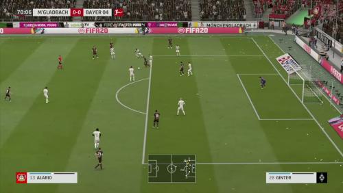 Borussia M’Gladbach - Bayer Leverkusen sur FIFA 20 : résumé et buts (Bundesliga - 27e journée)