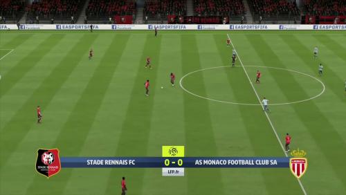 Stade Rennais - AS Monaco sur FIFA 20 : résumé et buts (L1 - 38e journée)