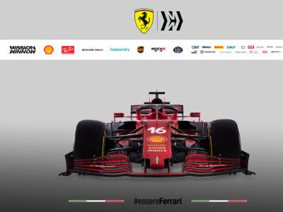 F1 - Scuderia Ferrari : la SF21 de Leclerc et Sainz en vidéo