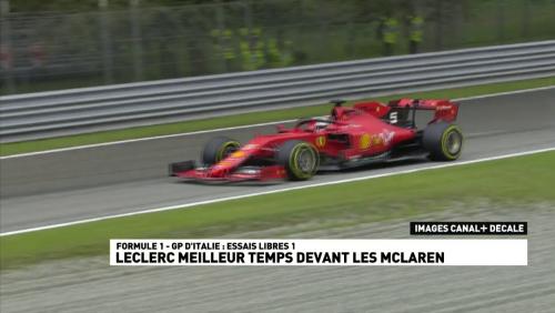 Grand Prix d'Italie de F1 : Charles Leclerc, meilleur temps de la première séance d'essais libres