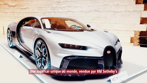 Bugatti Chiron Profilé (2023) : l’exemplaire unique et vendu aux enchères en vidéo