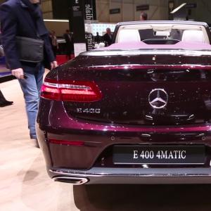 Salon de Genève 2017 - Genève 2017 : Mercedes Classe E Cabriolet