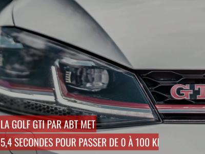 Volkswagen Golf GTI : ABT gonfle la puissance de la 7e génération