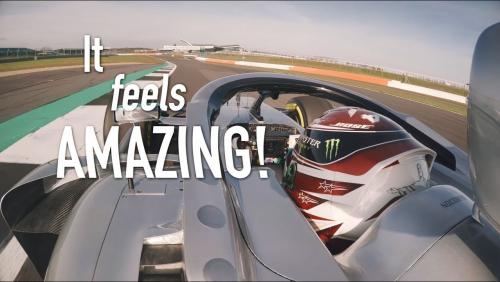 Mercedes W10 EQ Power+ : premiers tours de roue avec Lewis Hamilton