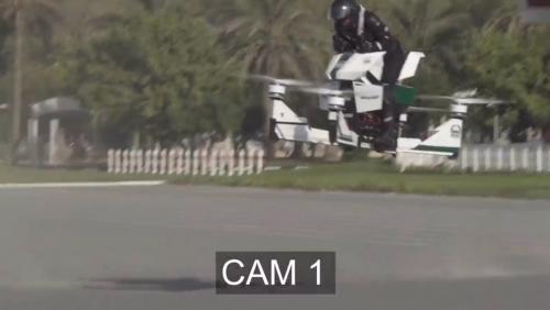  Crash de la Scorpion-3, la moto volante de la police de Dubaï