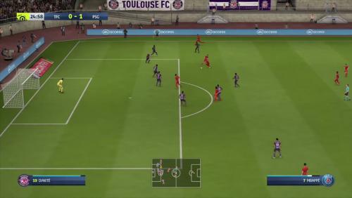Toulouse FC - PSG sur FIFA 20 : résumé et buts (L1 - 36e journée)
