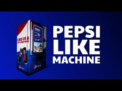 Une canette Pepsi contre un like