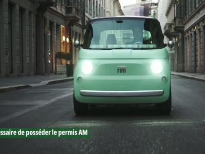 Fiat Topolino (2023) : autonomie, motorisation et équipement du quadricycle électrique italien