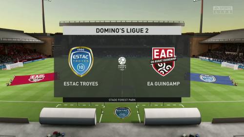 ESTAC Troyes - En Avant Guingamp sur FIFA 20 : résumé et buts (L2 - 36e journée)