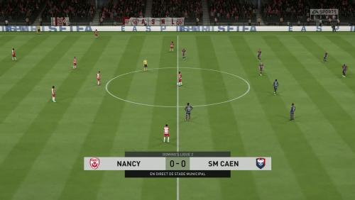 AS Nancy-Lorraine - Stade Malherbe de Caen sur FIFA 20 : résumé et buts (L2 - 35e journée)