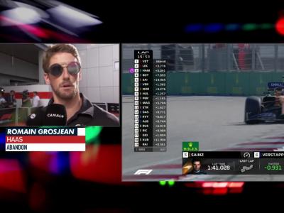 Grand Prix de Russie de F1 : la réaction de Romain Grosjean en vidéo
