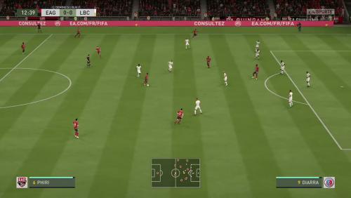 En Avant Guingamp - La Berrichonne de Châteauroux sur FIFA 20 : résumé et buts (L2 - 37e journée)