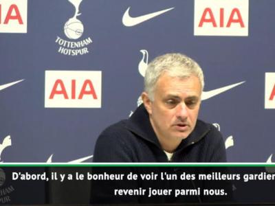 24e j. - Mourinho heureux pour Lloris mais triste pour son deuxième gardien