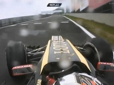 Kimi Räikkönen coincé sur l'ancien circuit d'Interlagos