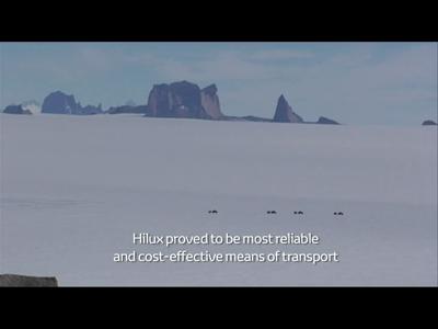 Le Toyota Hilux à la conquête de l'Antarctique