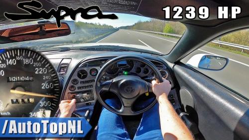 La Toyota Supra poussé à presque 300 km/h sur l’autoroute