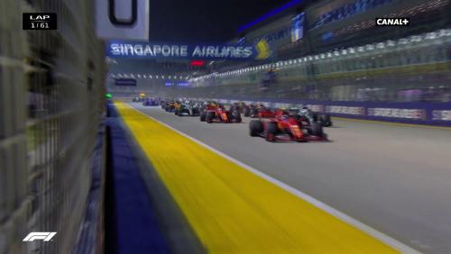 Grand Prix de Singapour de F1 : le départ