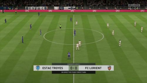 FIFA 20 : notre simulation de ESTAC Troyes - FC Lorient (L2 - 30e journée)