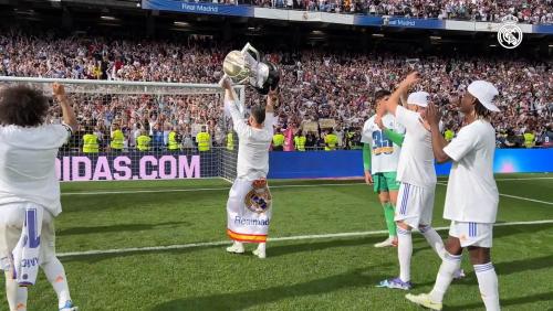 Real Madrid : les images de la fête du 35e titre des Merengue à Bernabeu