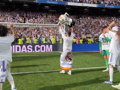 Real Madrid : les images de la fête du 35e titre des Merengue à Bernabeu