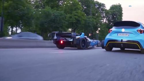 Renault fait rouler sa Formule E et sa ZOE e-Sport dans les rues de Paris