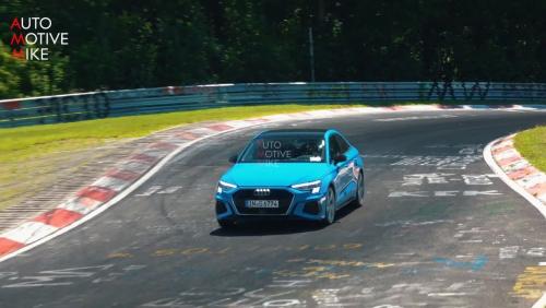 La nouvelle Audi S3 modèle 2020 surprise en séance d’entraînement sur le Nürburgring