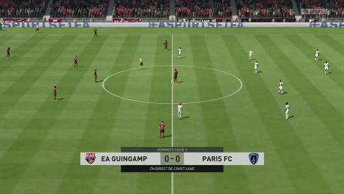 En Avant Guingamp - Paris FC sur FIFA 20 : résumé et buts (L2 - 35e journée) 