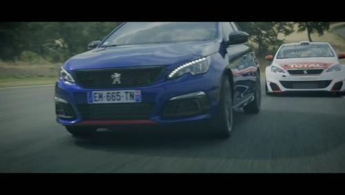 La Peugeot 308 GTi restylée et la 308 Racing Cup s'amusent sur le circuit Ascari