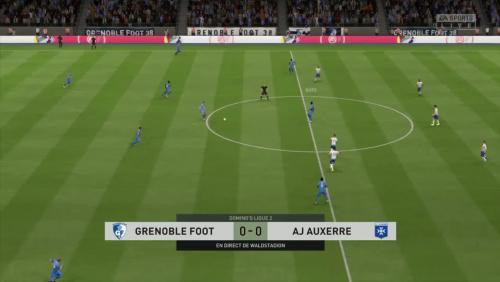 Grenoble Foot 38 - AJ Auxerre sur FIFA 20 : résumé et buts (L2 - 30e journée)