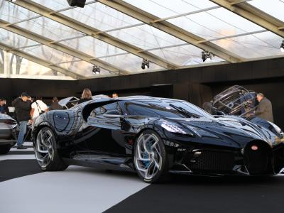 Bugatti La Voiture Noire : 1ère à Paris pour la voiture la plus chère du monde